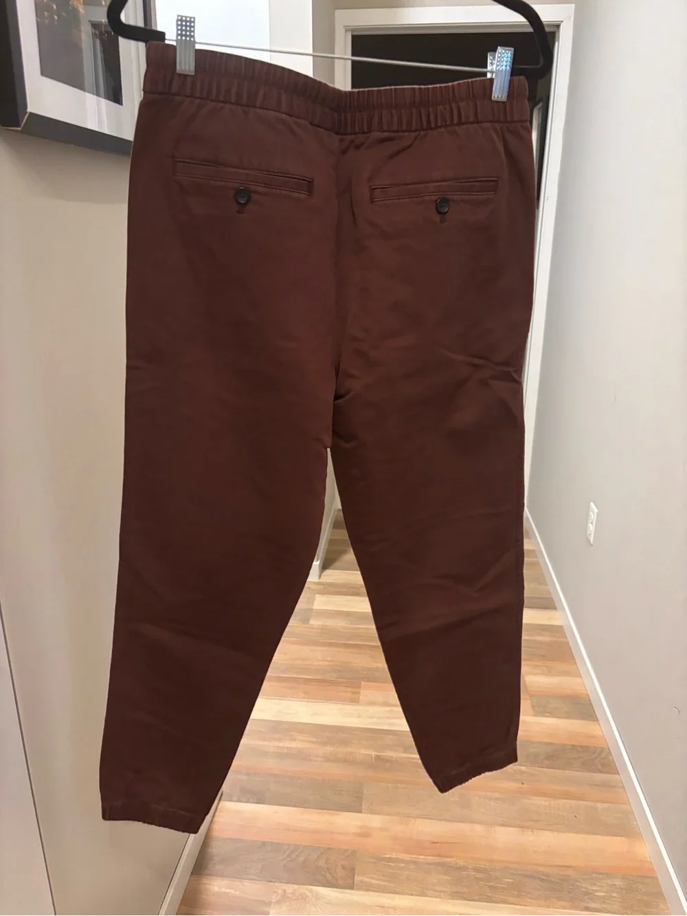 Banana Republic Burgundy Drawstring Joggers